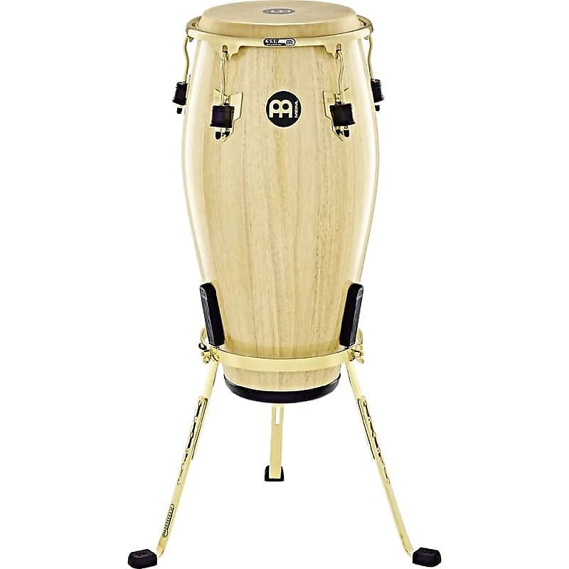 Conga Tumba Meinl MEC1212NT-G de 12 1/2" de la serie exclusiva Marathon en acabado natural con herrajes dorados